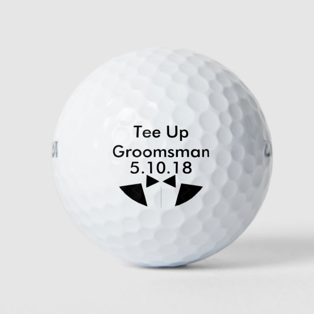 Invitation de la balle de golf Groomsman (Devant)