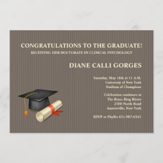 Invitation de la bande de pointes de graduation