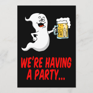 Invitation de la bière Halloween Ghost