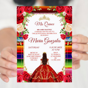 Invitation de la Bourgogne mexicaine Mis Quince