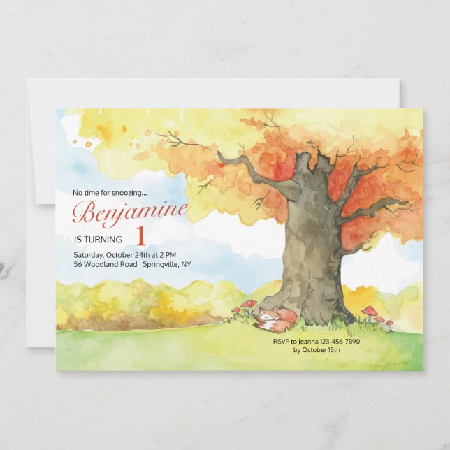 Invitation de la Canopée d'Automne (Devant)