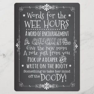 Invitation de la carte d'activité du Baby shower d