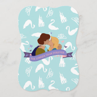 Invitation de la carte d'anniversaire Swan Princes