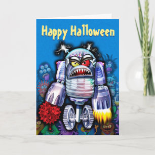 Invitation de la carte d'Halloween MONSTER PARTY a