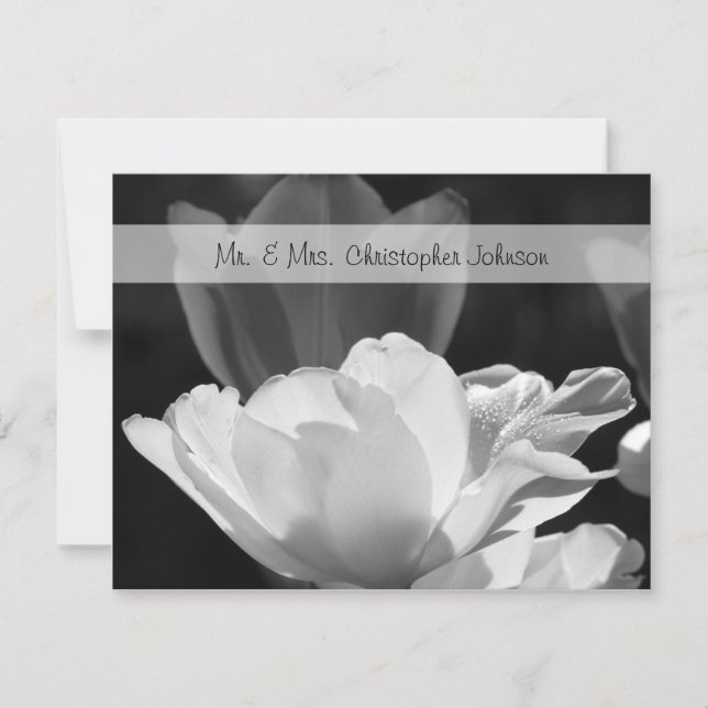 Invitation de la carte Mariage Merci Tulip Spring (Devant)