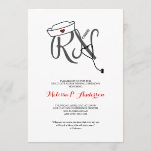 Invitation de la cérémonie d'amusement de la RN Pi