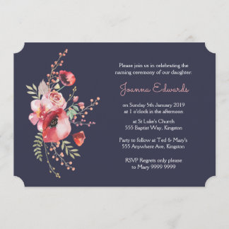Invitation de la cérémonie de baptême de la Marine