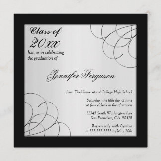 invitation de la cérémonie de remise des diplômes