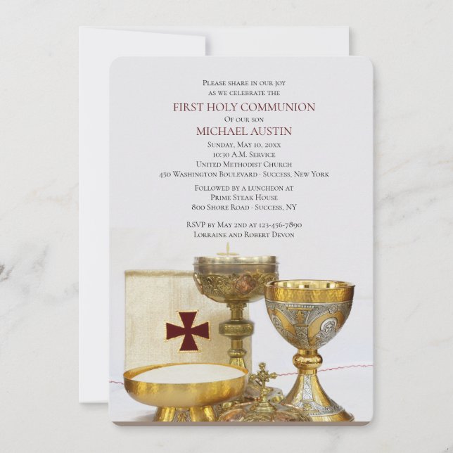 Invitation de la Chalice Communion (Devant)