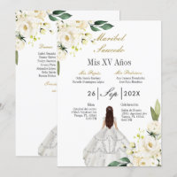 Invitation de la coiffeuse blanche