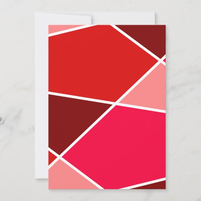 Invitation de la collection de couleurs Red JanaiC (Devant)