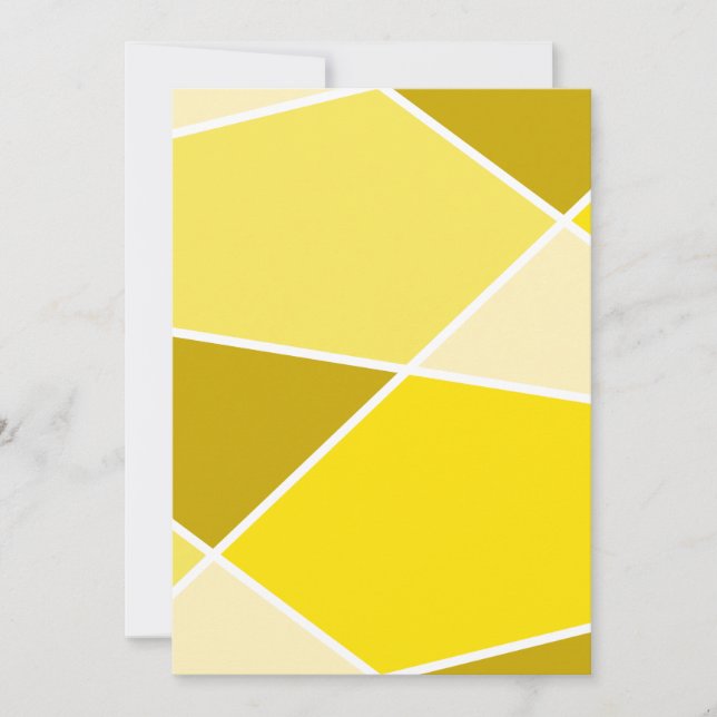 Invitation de la collection de couleurs Yellow Jan (Devant)