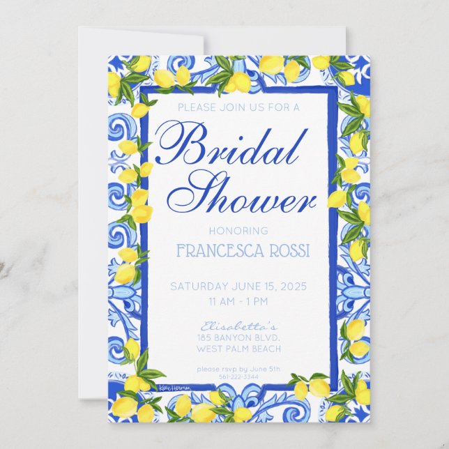 Invitation de la côte d'Amalfi (Devant)