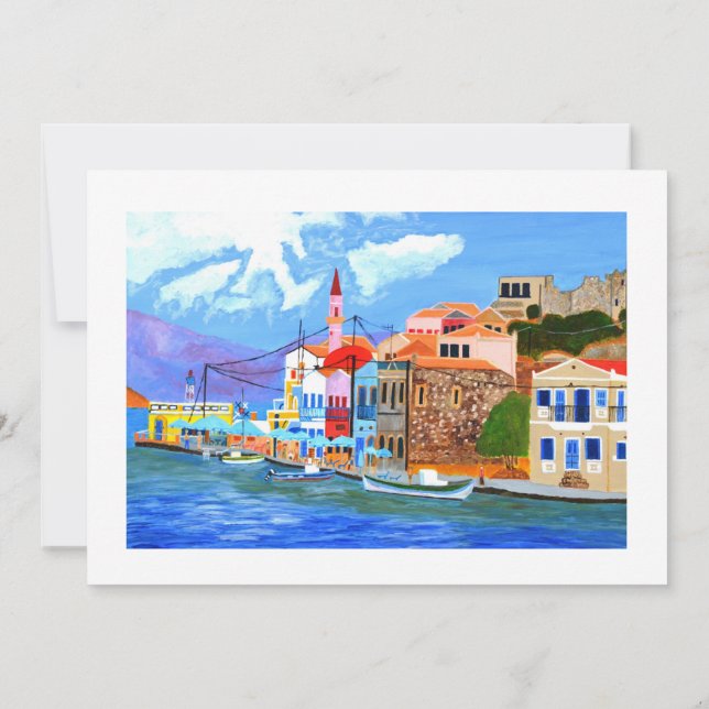 Invitation de la côte grecque (Dos)