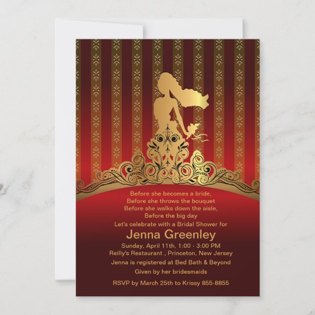 Invitation de la couronne d'or de la princesse de  (Devant)