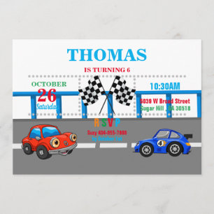 Invitation de la course automobile