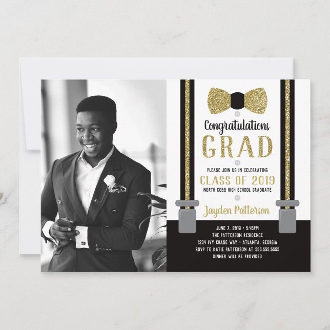 Invitation de la Cravate de la Bow Graduation Part (Devant)