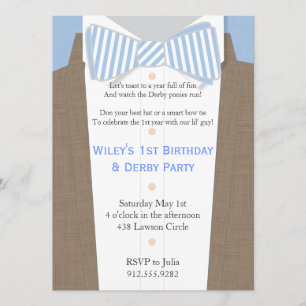 Invitation de la Cravate Linen Suit et Seersucker