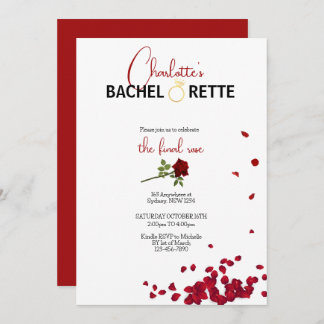 Invitation de la dernière Rose Bachelorette