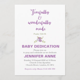 Invitation de la divinité de bébé avec crainte et