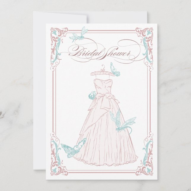 INVITATION DE LA DOUCHE BRIDAL (Devant)