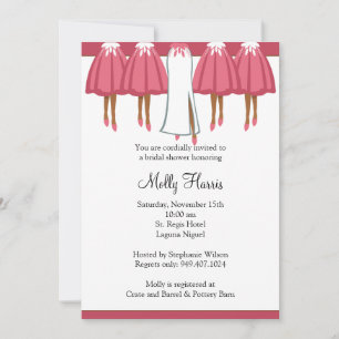 Invitation de la douche nuptiale afro-américaine