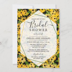 Invitation de la douche nuptiale Black Eyed Susan