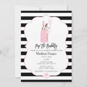 Invitation de la douche nuptiale Bubbly