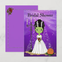 Invitation de la douche nuptiale d'Halloween Frank