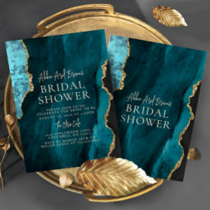 Invitation de la douche nuptiale Emerald