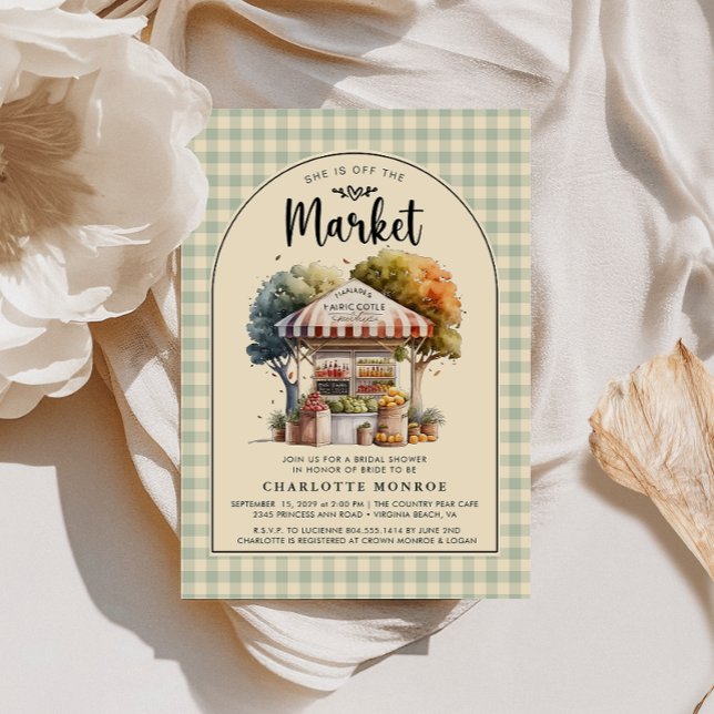 Invitation de la douche nuptiale hors du marché (Off the Market Bridal Shower Invitation )