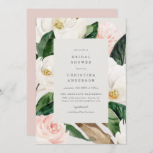 Invitation de la douche nuptiale Magnolia