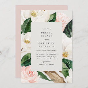 Invitation de la douche nuptiale Magnolia