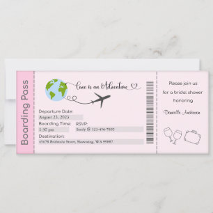 Invitation de la douche nuptiale, Mariée à être in