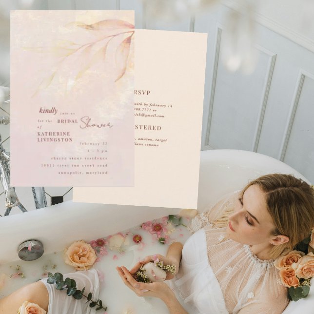 Invitation de la douche nuptiale Pastel Sherbet (Créateur téléchargé)