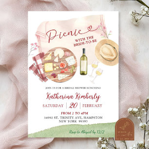 Invitation de la douche nuptiale pique-nique