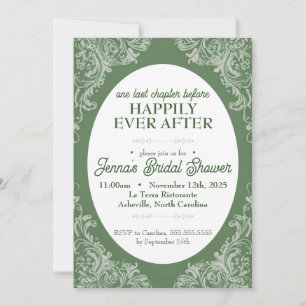 Invitation de la douche nuptiale Rococo Jardin V