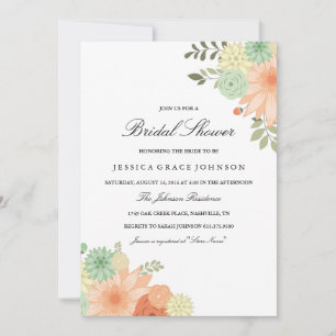 Invitation de la douche nuptiale Spring Foliage