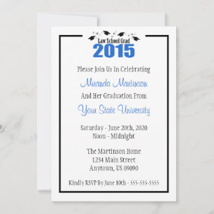 Invitation de la faculté de droit de 2015 (Casquet
