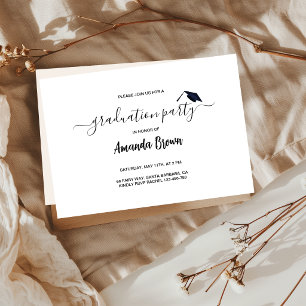 Invitation de la Faire-part de graduation moderne