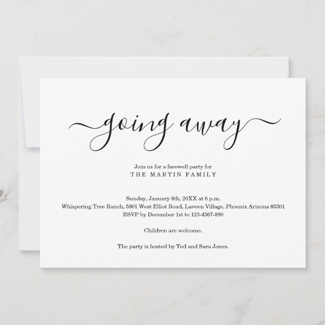 Invitation de la fête (Devant)