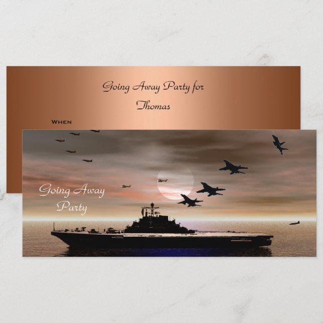 Invitation de la fête (Devant / Derrière)