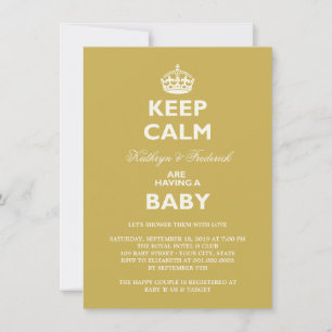 Invitation de la fête Baby shower des couples au c