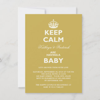 Invitation de la fête Baby shower des couples au c