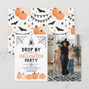 Invitation de la fête costumée d'Halloween avec ph