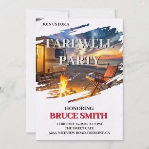 Invitation de la fête d'adieu