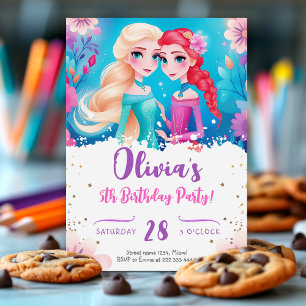Invitation de la fête d'anniversaire