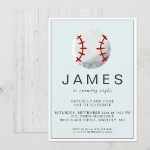 Invitation de la fête d'anniversaire de baseball