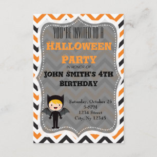 Invitation de la fête d'anniversaire de Cute Hallo
