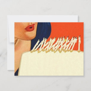 Invitation de la fête d'anniversaire de la femme a